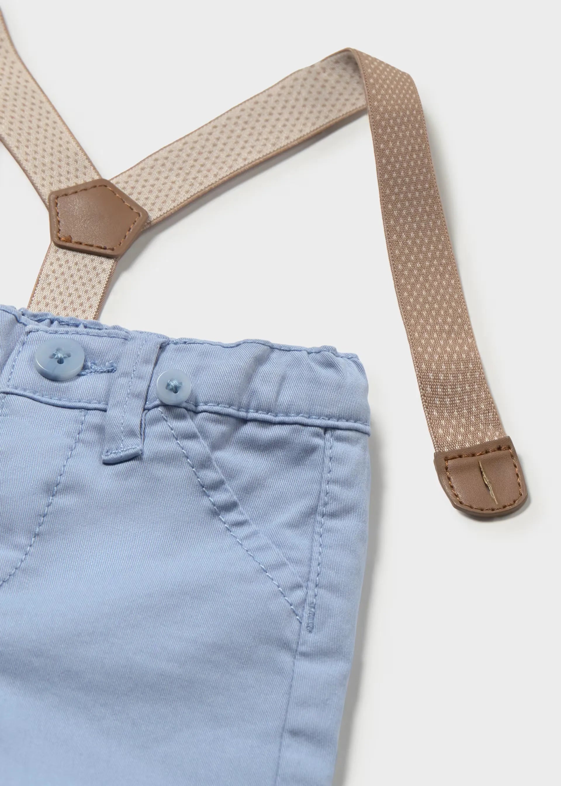 Pantalon Con Tirantes Lluvia Azul Mayoral Detalle