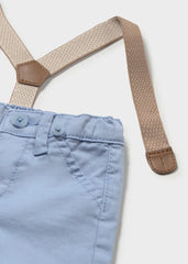 Pantalon Con Tirantes Lluvia Azul Mayoral Detalle