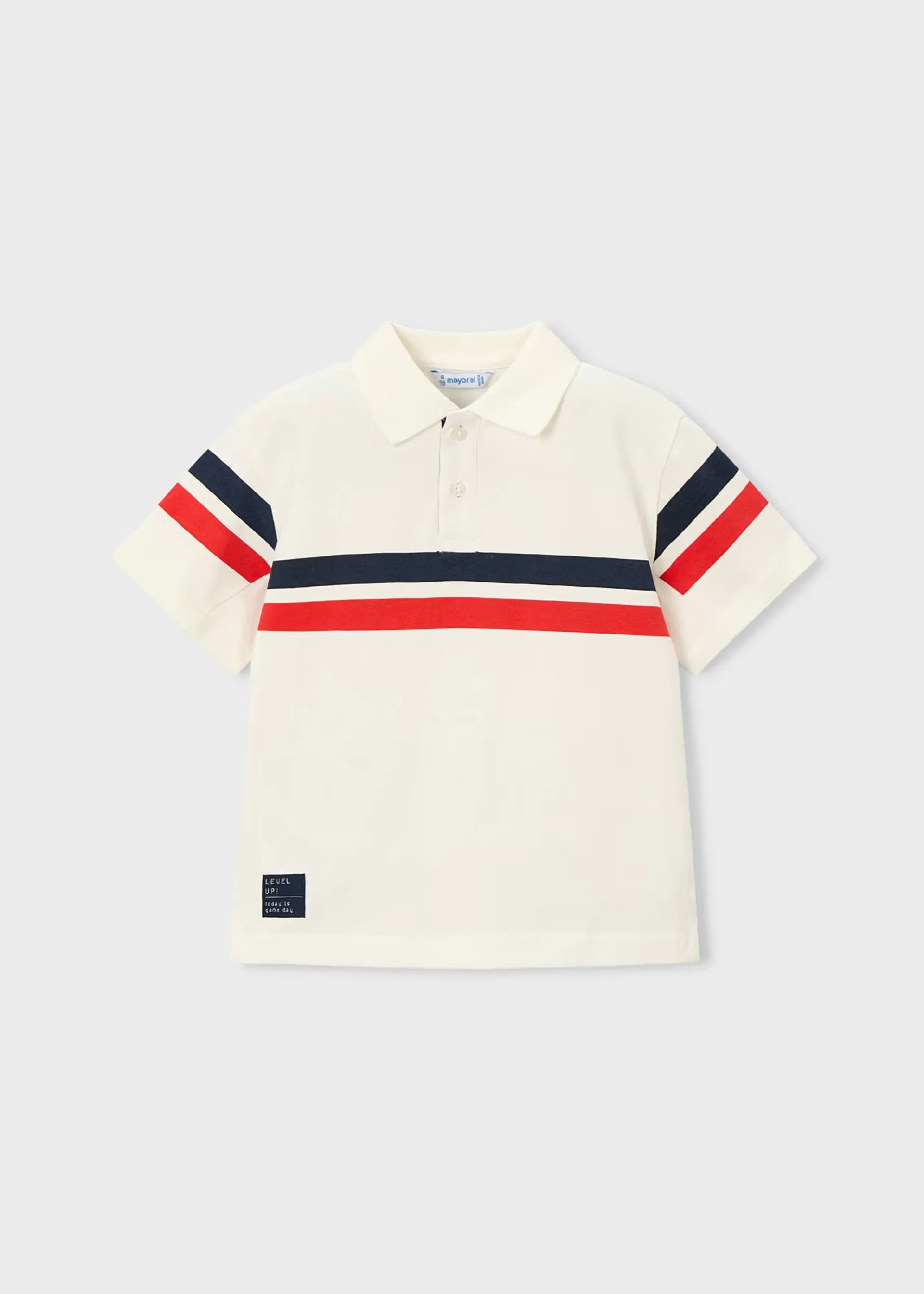 Polo Detalle Rayas Rojo Blanco Mayoral estilo