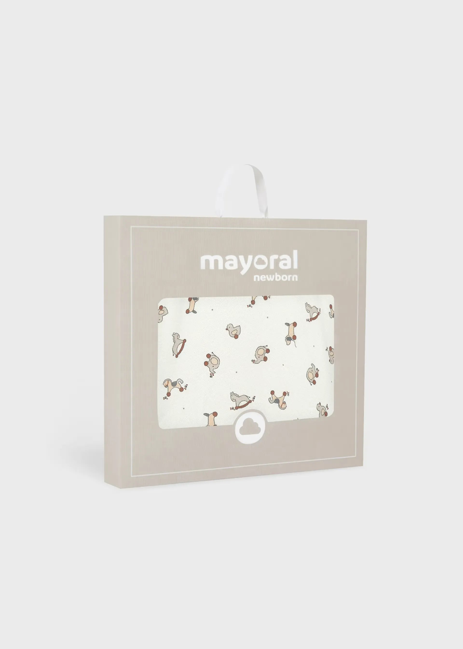 Toalla Capota Bordado Pato Gris Mayoral estampado