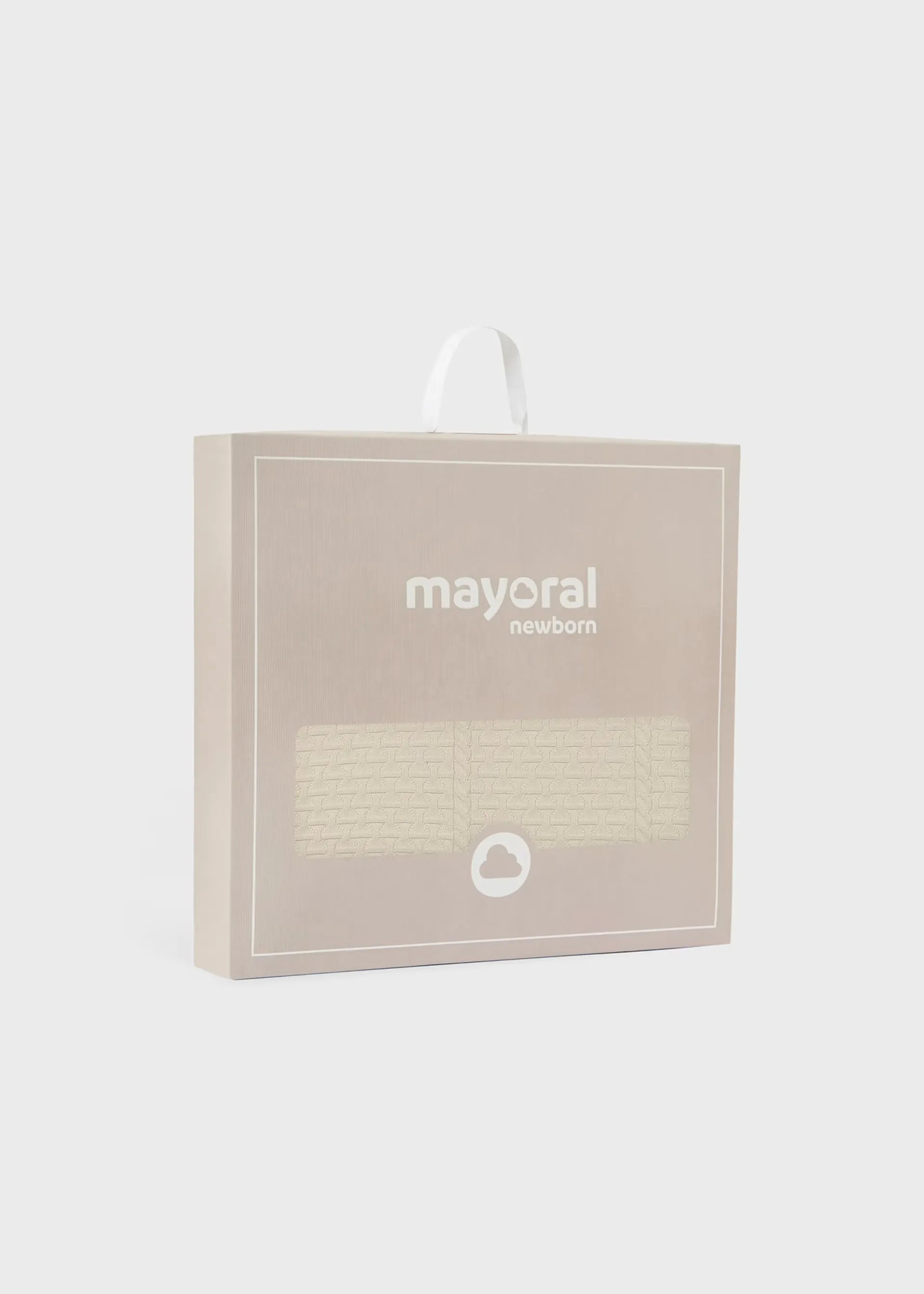 Cobija 100% Algodón Tejido Beige Mayoral caja