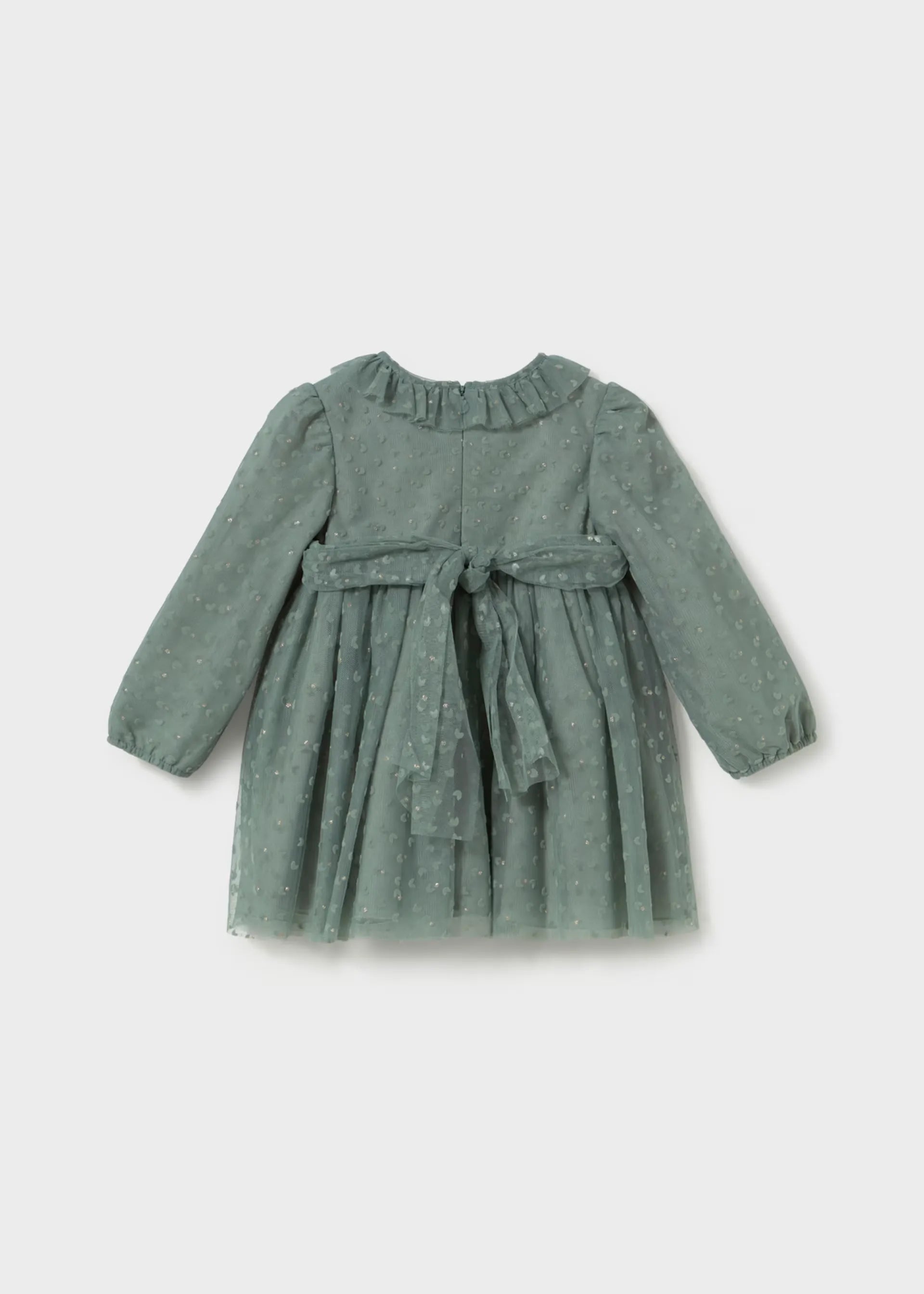 Vestido Tul Cuello Verde Mayoral