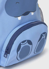 Mochila Guardería Hipopótamo Azul Mayoral  detalle