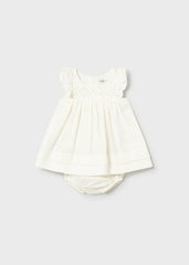 Vestido Pecho Tejido Crema Mayoral