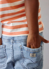 Bermuda Resortada Denim Claro Mayoral estilo