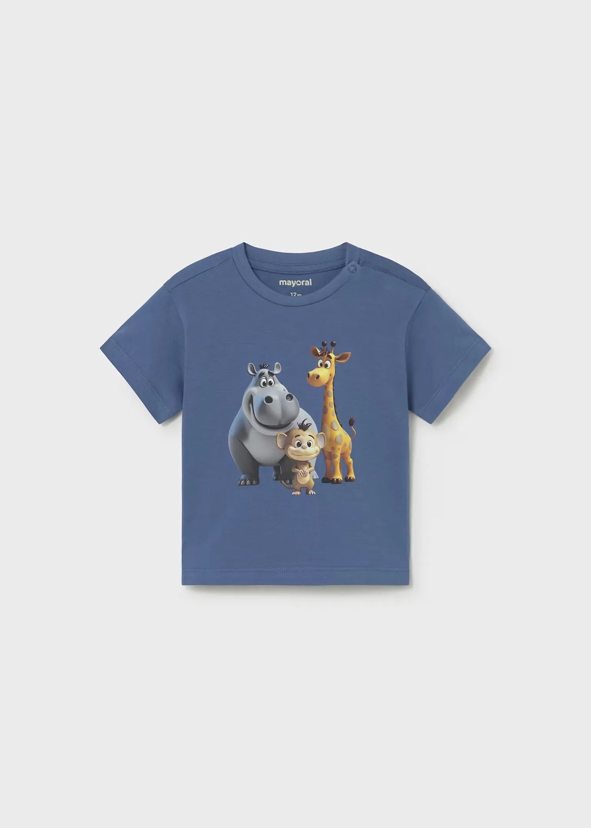 Camiseta Estampado Animales Azul Mayoral