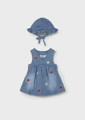 Vestido Denim Bordado Fresas Mayoral 