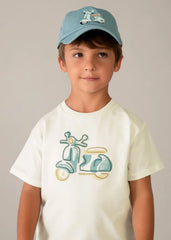 Camiseta Bordado Moto Verde Mayoral modelo