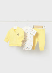 Conjunto 3 Piezas Chaqueta Jirafa Amarillo Mayoral