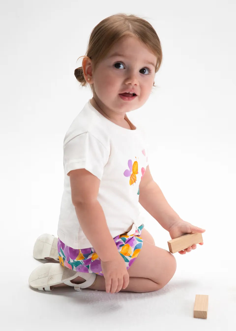 Conjunto 3 Piezas Short Estampado Mayoral niña