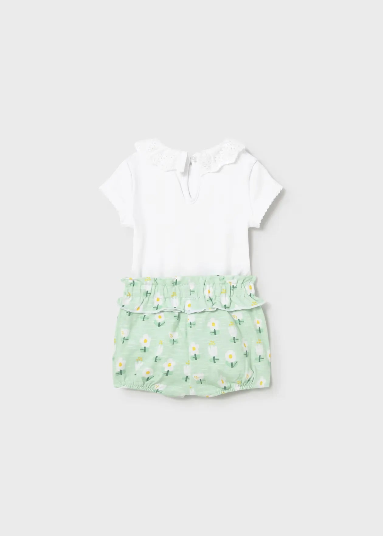 Conjunto Short y Body Cuello Estampado Flores Mayoral estilo