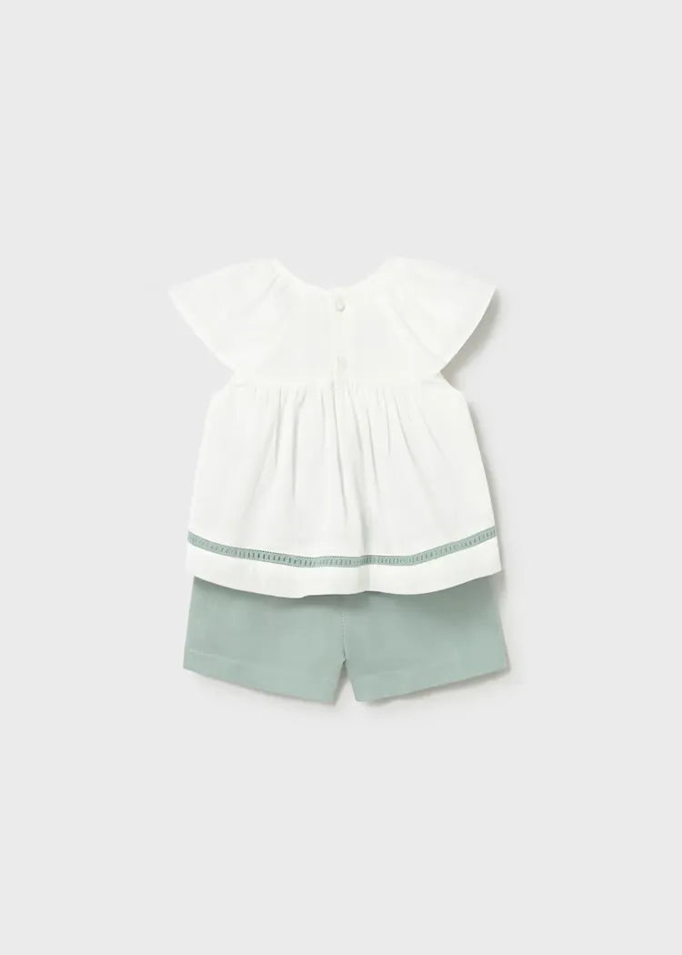 Conjunto Short Blusa Bordado Mayoral