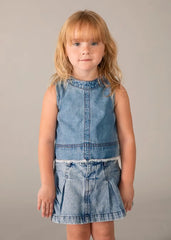 Blusa Flecos Denim Claro Mayoral niña