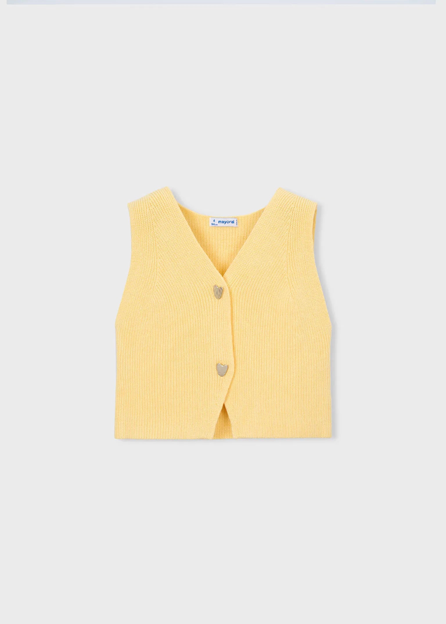 Blusa Chaleco Botones Amarillo Mayoral