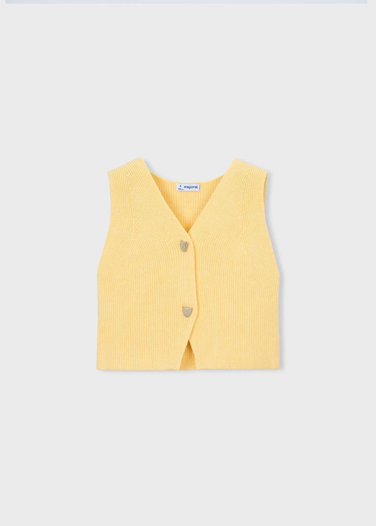Blusa Chaleco Botones Amarillo Mayoral