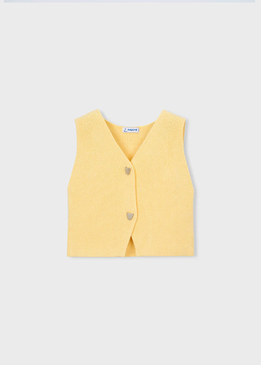 Blusa Chaleco Botones Amarillo Mayoral