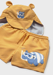 Set Bermuda de Baño y Pava Hipopotamo Mayoral niños