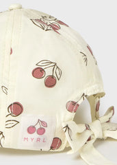 Gorra Estampado Cerezas Crema Mayoral