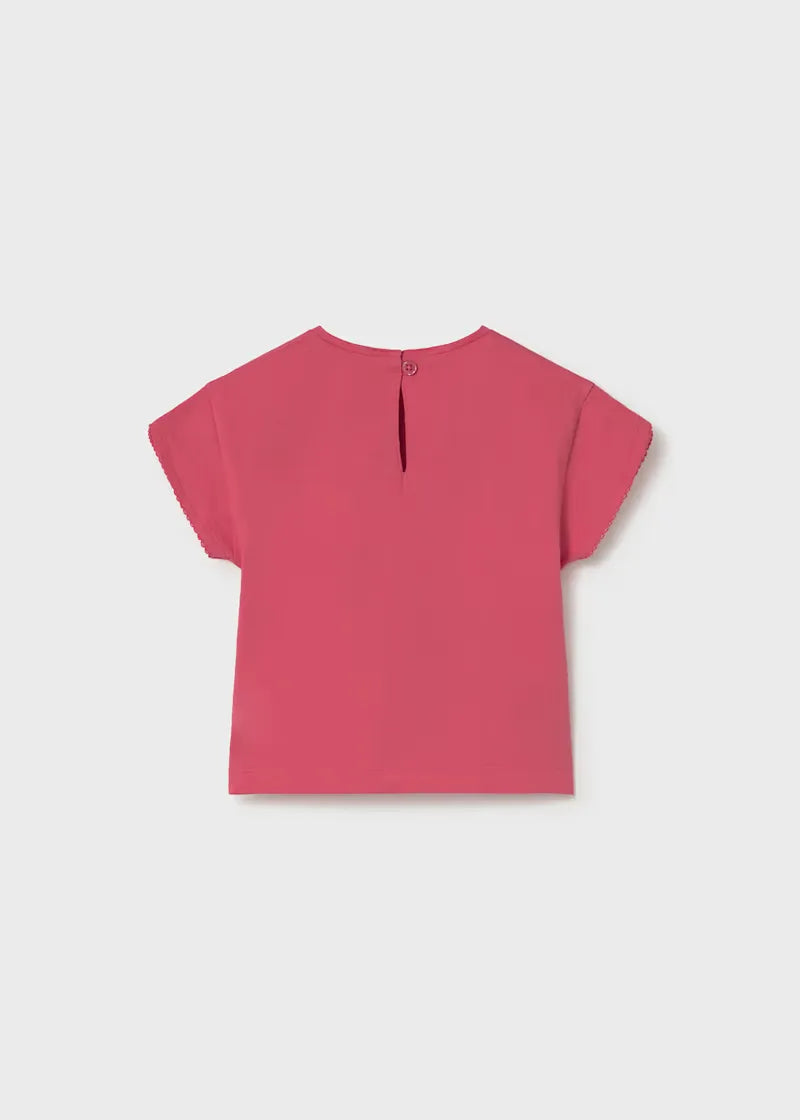 Blusa Frutas Interactiva Fucsia Mayoral estilo