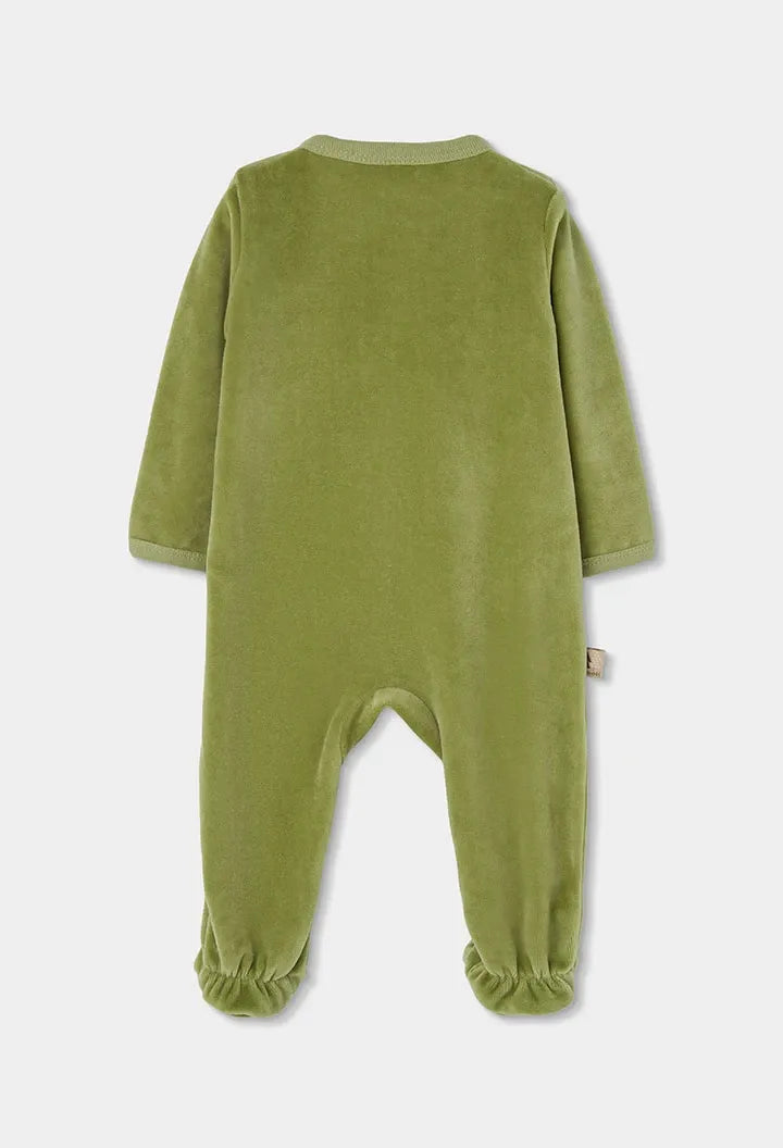 Pijama Enteriza Interactivo Bordado Zorro Verde Boboli estilo