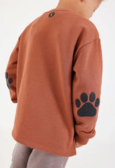 Conjunto Saco Bordado Oso Terracota Boboli