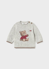 Saco Tricot Oso Gris Mayoral