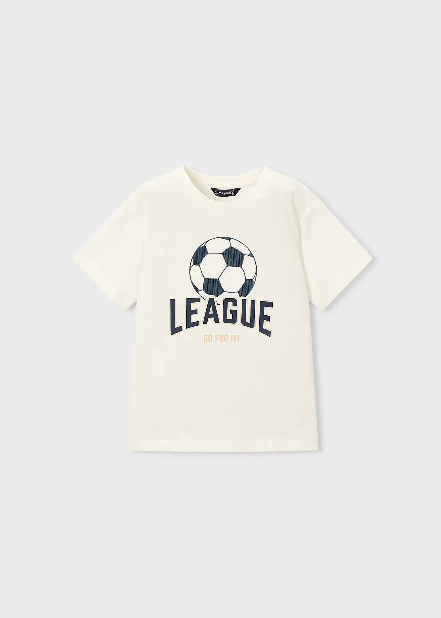 Camiseta Estampado Fútbol Blanco Mayoral 