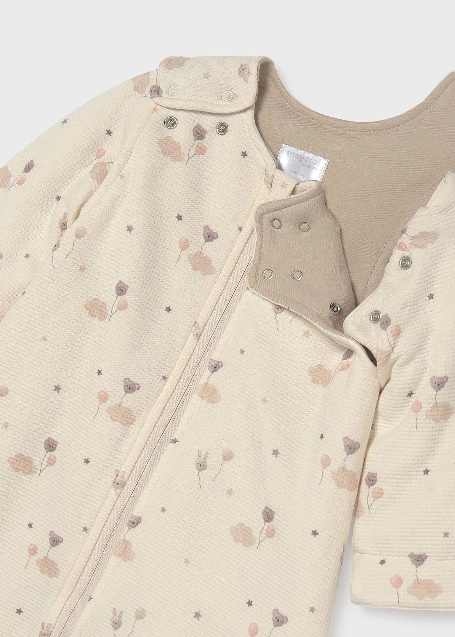 Sleeping Con Mangas Estampado Oso Beige Mayoral Detalle