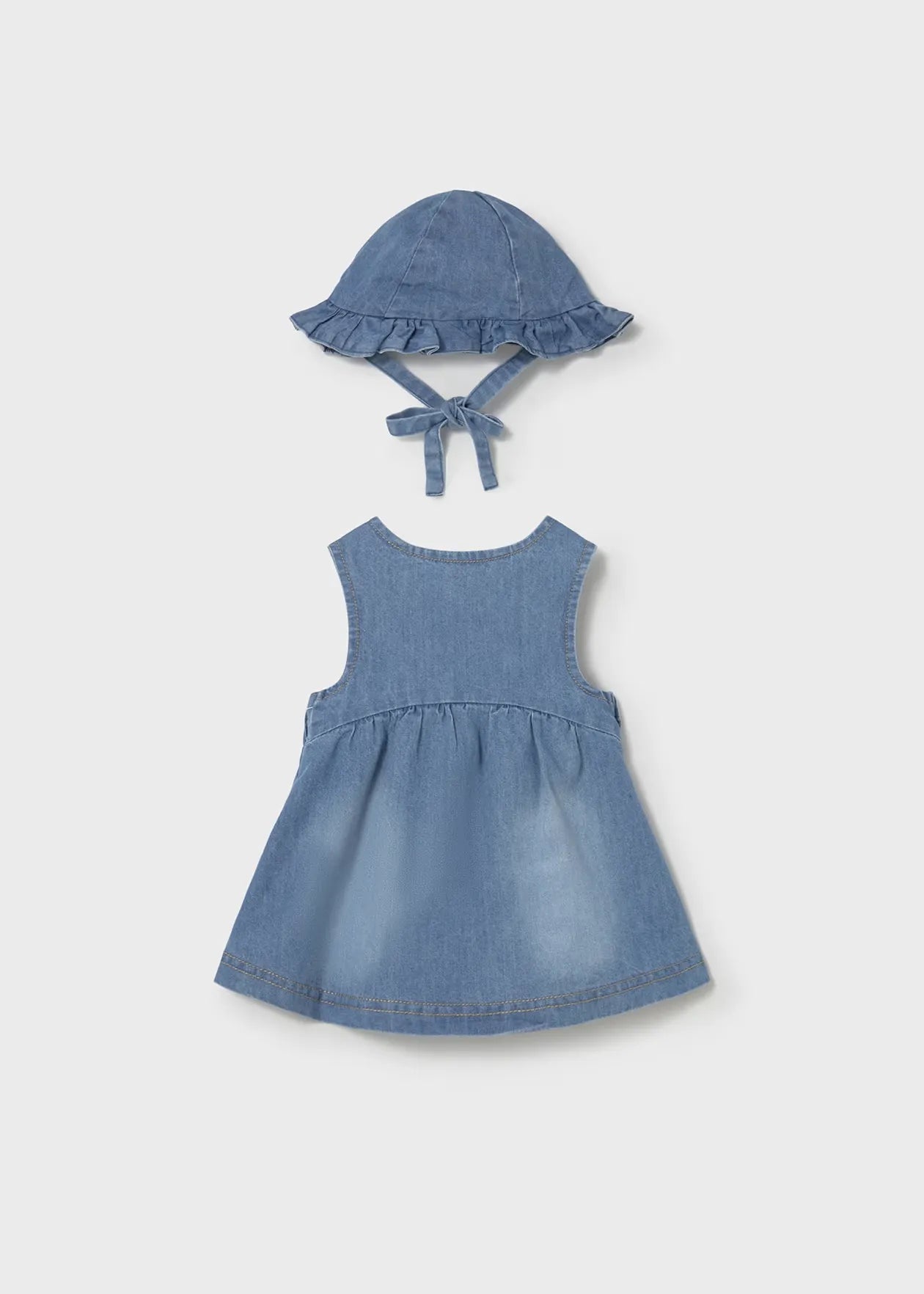 Vestido Denim Bordado Fresas Mayoral estilo