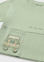 Camiseta Bolsillo Carro Verde Mayoral