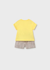 Conjunto Bermuda Mono Amarillo Mayoral estilo