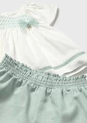 Conjunto Short Blusa Bordado Mayoral detalle