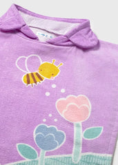 Toalla con Capota Abeja Lila Mayoral