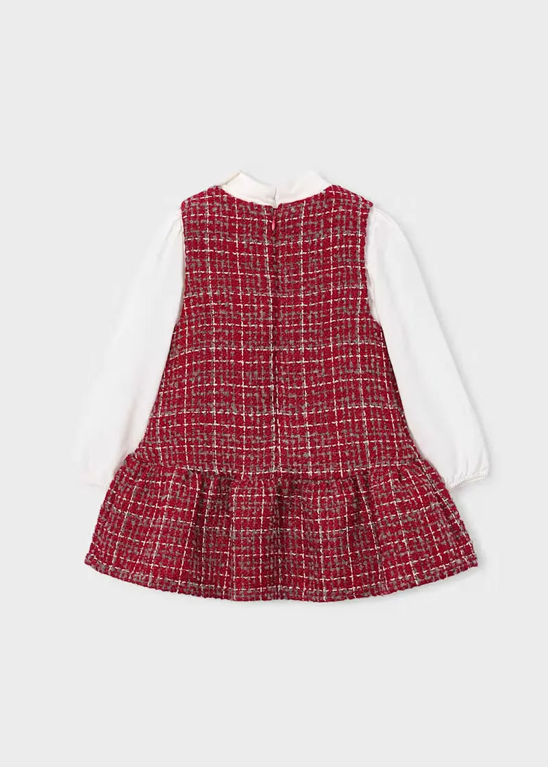Vestido Combinado Pichi Tejido Rojo Mayoral Reves