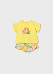 Conjunto Short Blusa León Amarillo Mayoral