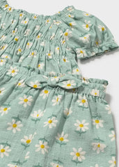 Conjunto Pantalón Flores Verde Mayoral detalle