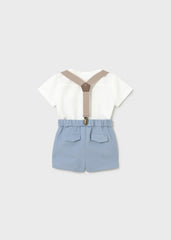 Conjunto Bermuda Tirantes Azul Mayoral