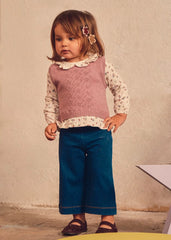 Conjunto Manga Larga Estilo Chaleco Flores Mayoral modelo