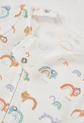 Pijama Enteriza Estampado Colores Animales Boboli detalle
