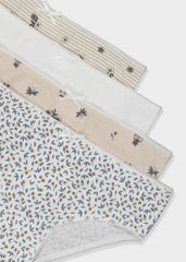 Set 3 Pantys Niña Estampado Beige Mayoral Detalle