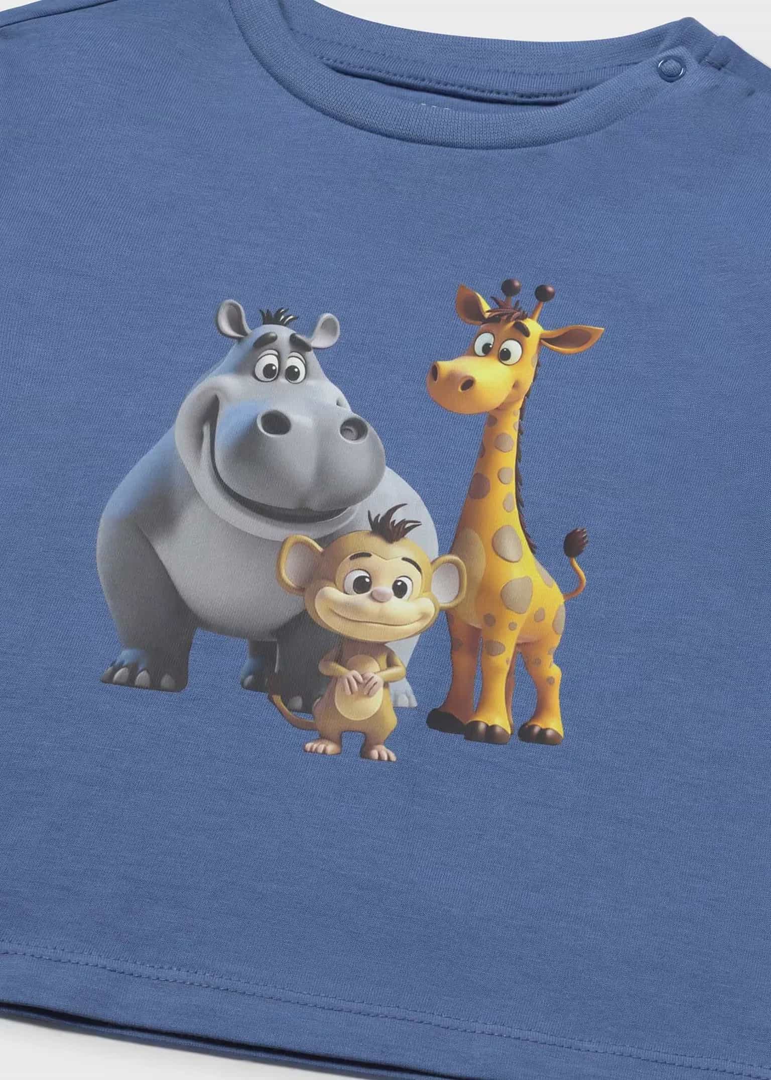 Camiseta Estampado Animales Azul Mayoral DETALLE