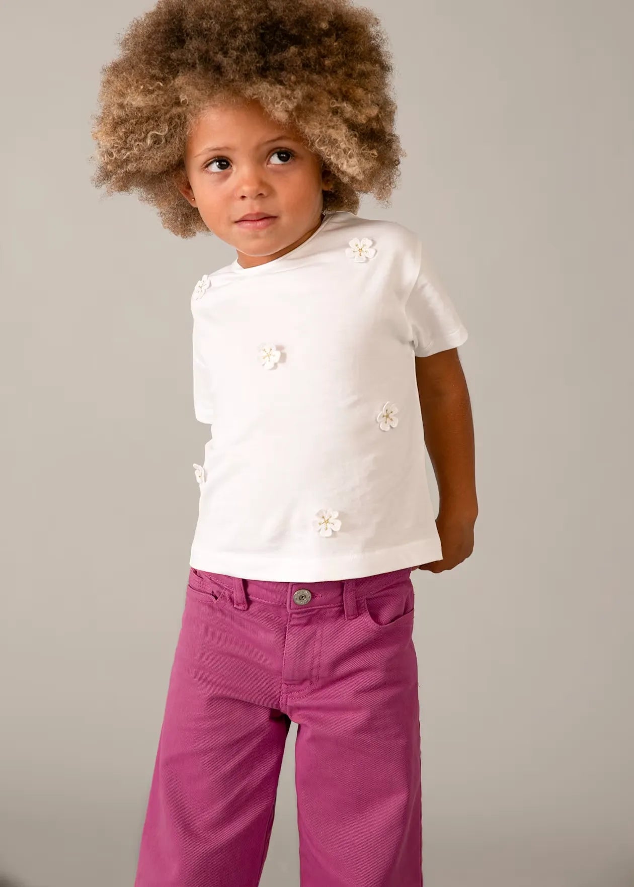Blusa Detalle Flores Blanco Mayoral niña