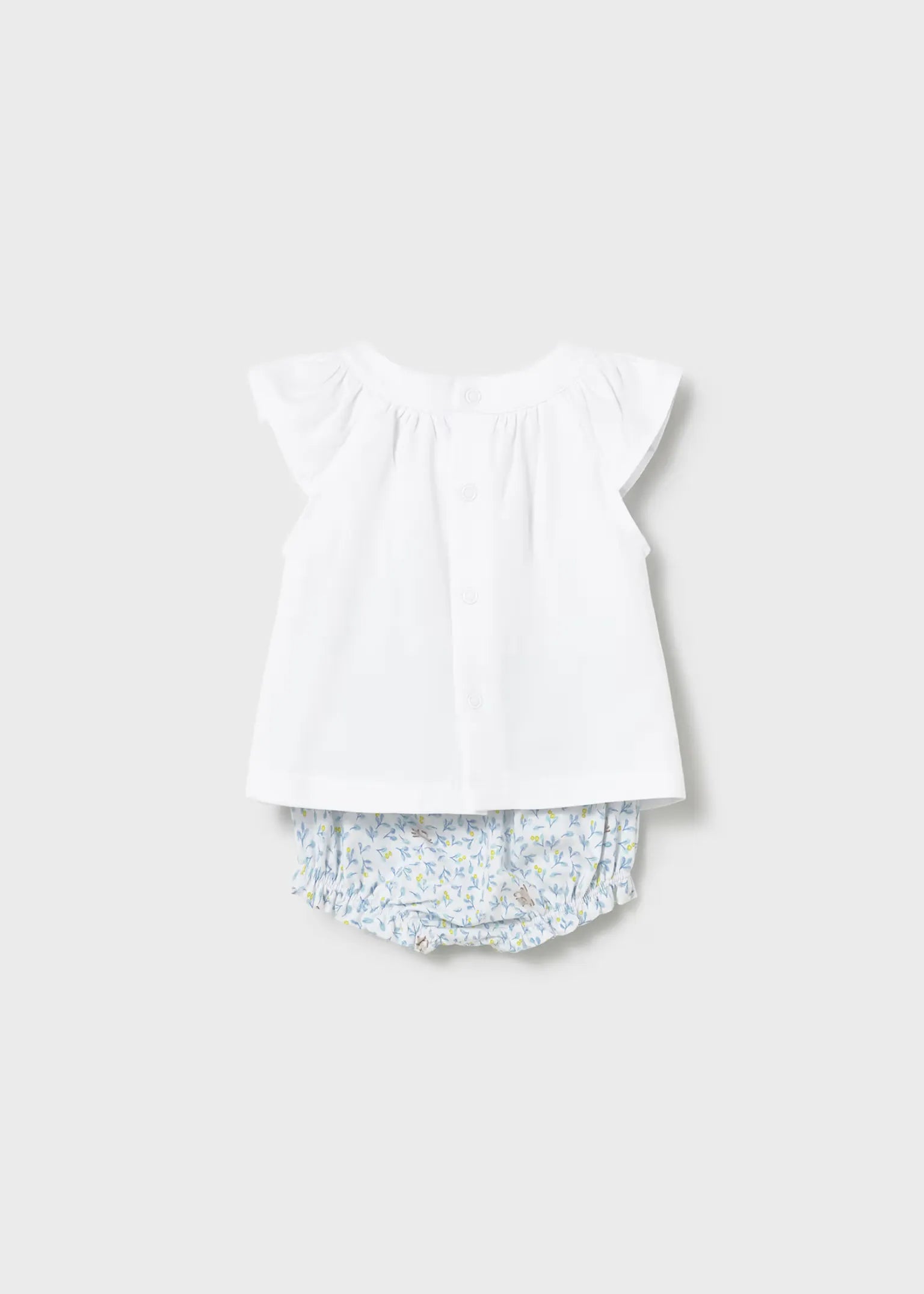 Conjunto Panty Estampado Flores Azul Mayoral diseño