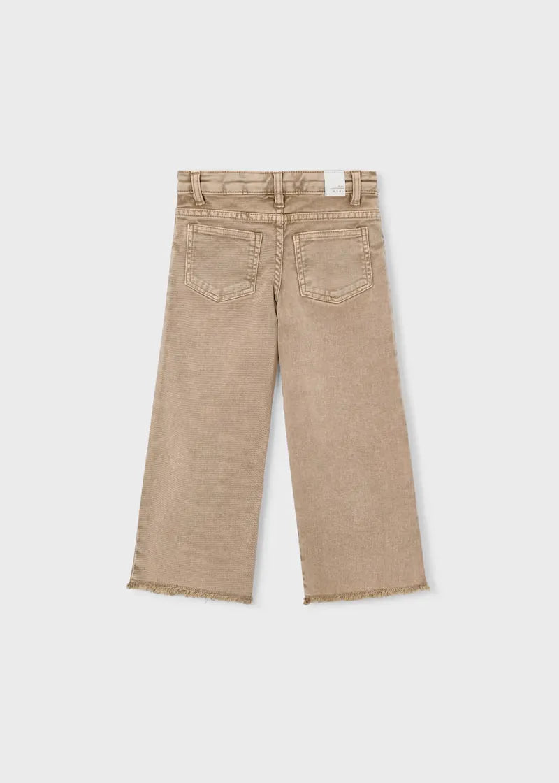 Pantalón  Sarga Flecos Café Mayoral estilo 
