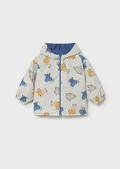 Chaqueta Reversible Estampado Hipopotamo Azul Mayoral estilo
