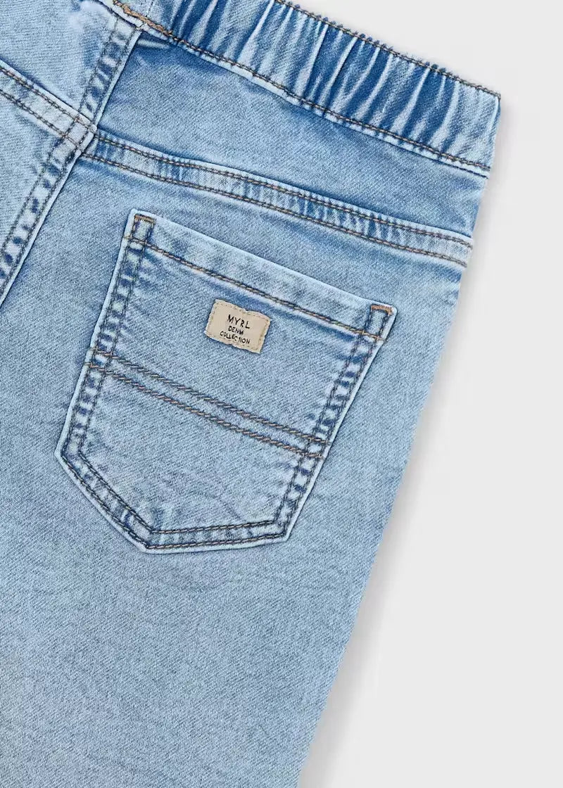 Bermuda Resortada Denim Claro Mayoral detalle 