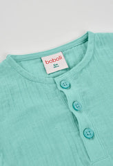 Pelele Gasa Bolsillo Tigre Azul Boboli estilo