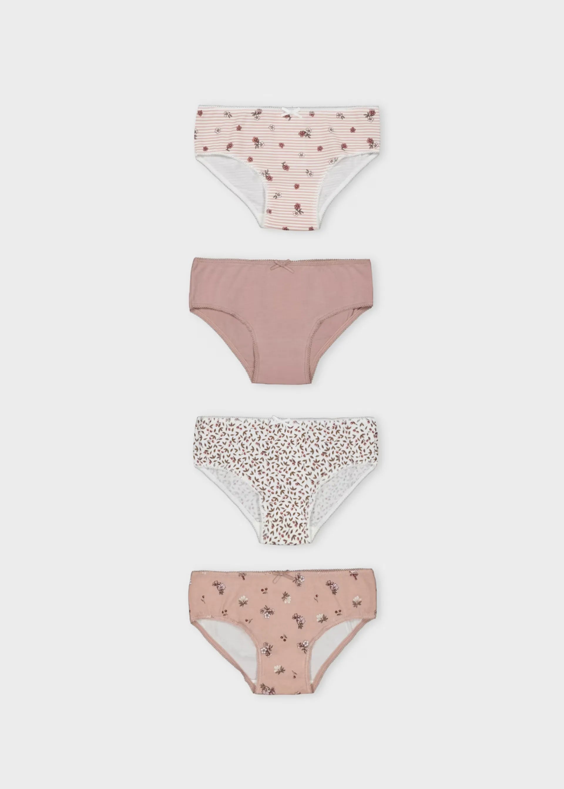 Set 3 Pantys Niña Estampado Rosa Mayoral