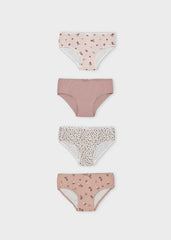 Set 3 Pantys Niña Estampado Rosa Mayoral