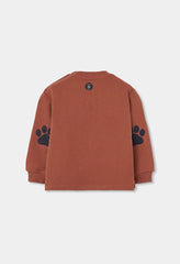 Conjunto Saco Bordado Oso Terracota Boboli